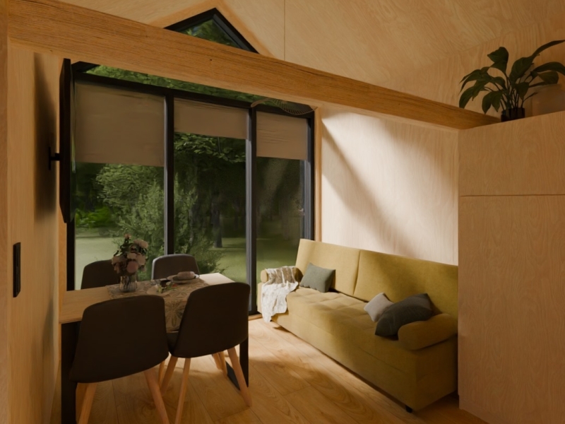 Tiny House Zenit - woonkamer