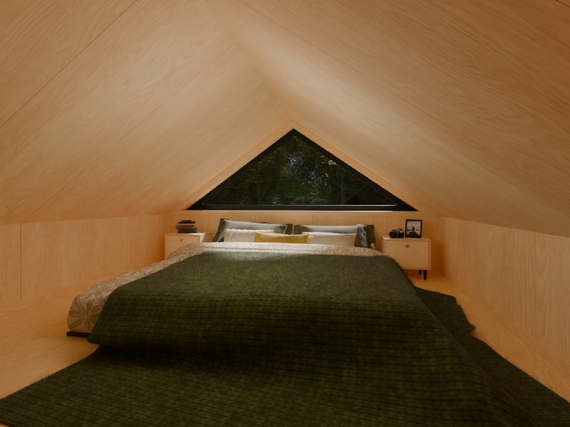 Tiny House Zenit - slaaploft