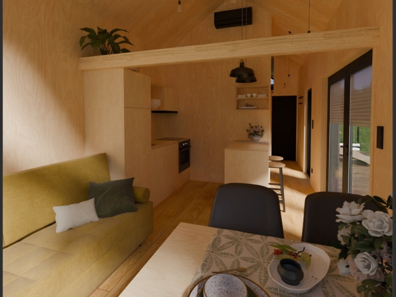 Tiny House Zenit - woonkamer