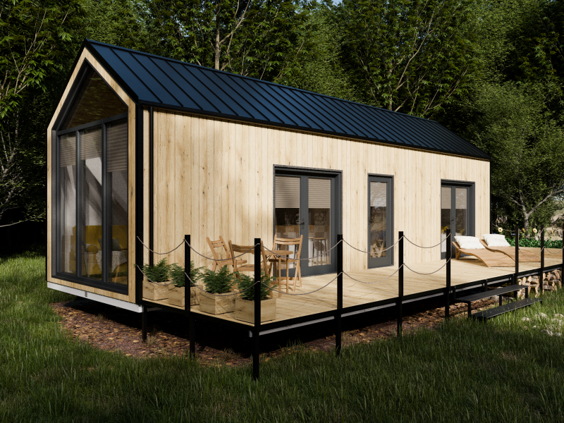 Tiny House Zenit - lichte gevel