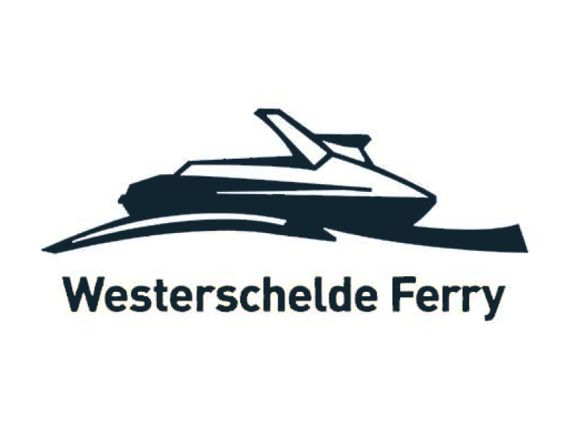 Logo Westerschelde Ferry, al jarenlang een gewaardeerde klant van TMC bedrijfskleding