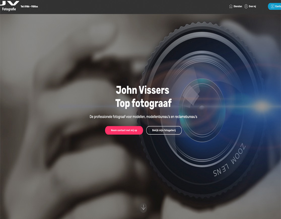 voorbeeld website fotografie