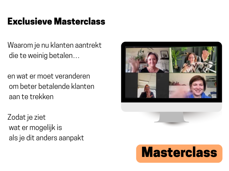 Waarom je nu klanten aantrekt die te weinig betalen… en wat er moet veranderen om beter betalende klanten aan te trekken Waarom je nu klanten aantrekt die te weinig betalen… en wat er moet veranderen om beter betalende klanten aan te trekken