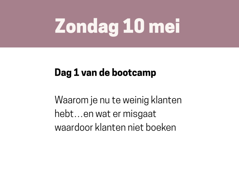 Zo trek je nieuwe klanten aan gratis salon bootcamp