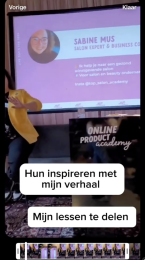 Online Product Academy - Sabine Mus Top Salon Academy spreker bij events