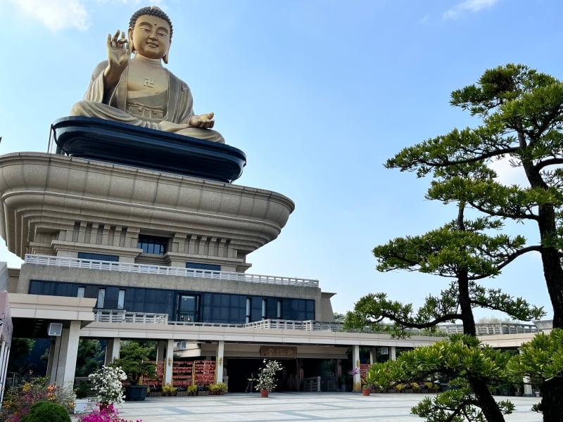 De grootste Boeddha van Taiwan. Bekijk het uitgestrekte complex tijdens je rondreis waar de Boeddha onderdeel van is