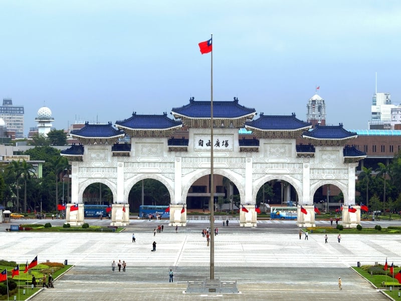 De Chiang Kai-shek Memorial Hall tijdens de rondreis Azië van 3 weken door Taiwan