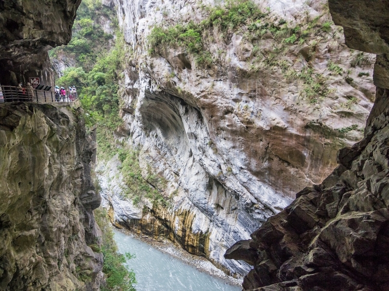 Stijle kloven in Taiwan. Bezoek de Taroko National Park tijdens de rondreis.