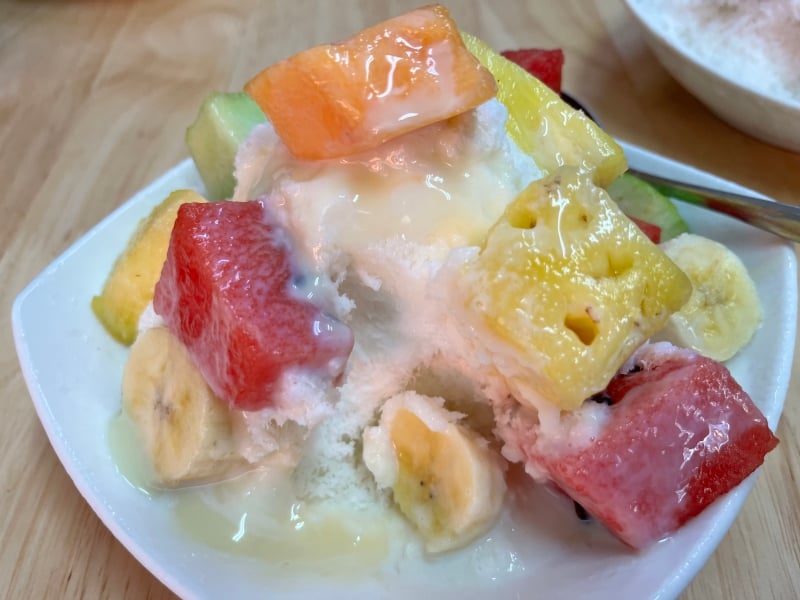 Tijdens de rondreis in Azië van 3 weken door Taiwan kun je genieten van de shaved milk ice met vers fruit