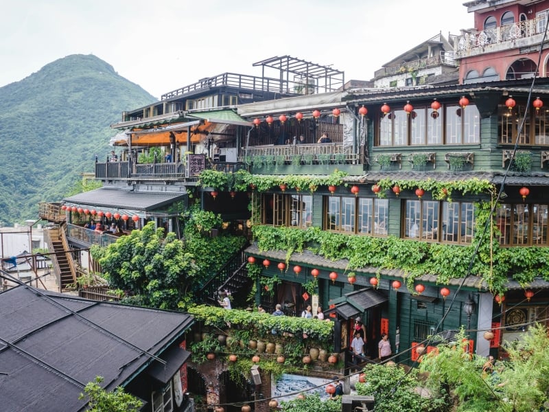 Je gaat het goudmijn stadje Juifen in Taiwan bezoeken tijdens jouw rondreis.