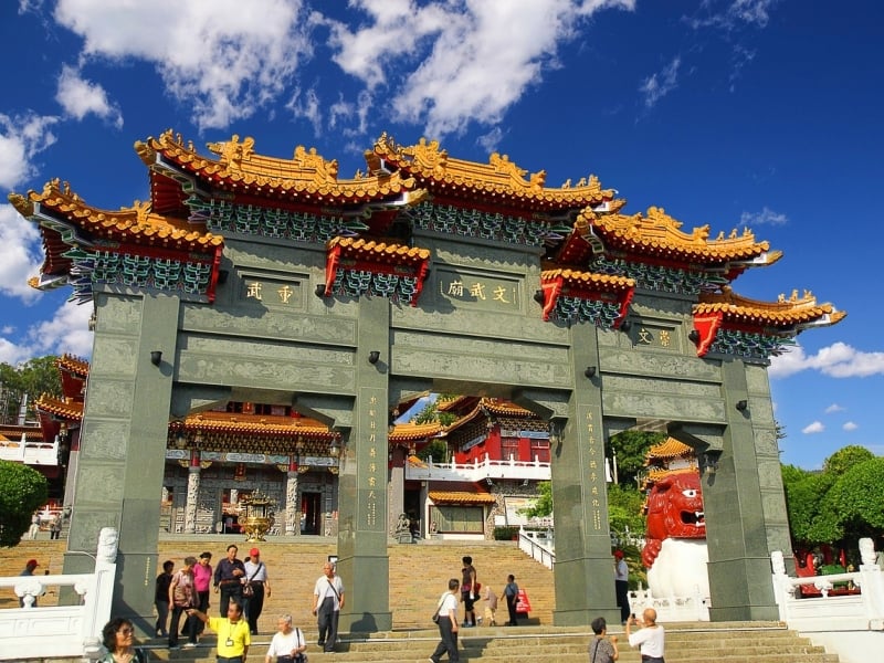 De Wenwu Tempel in Taiwan die je kan gaan bezoeken tijdens de rondreis.