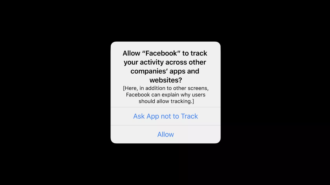 Allow Facebook to track your activity across other companies apps and websites