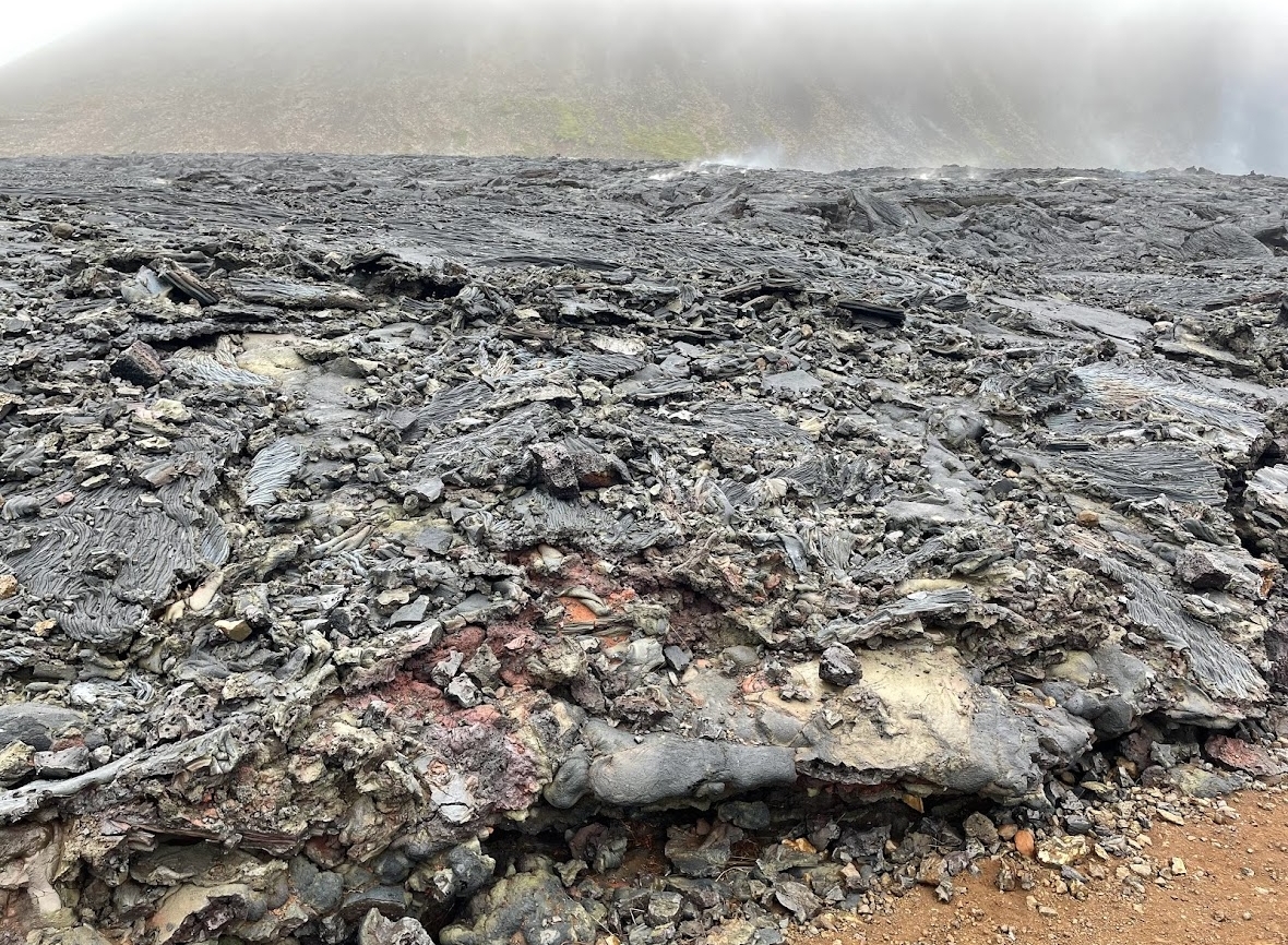 Gestolde lava in Geldingadalur