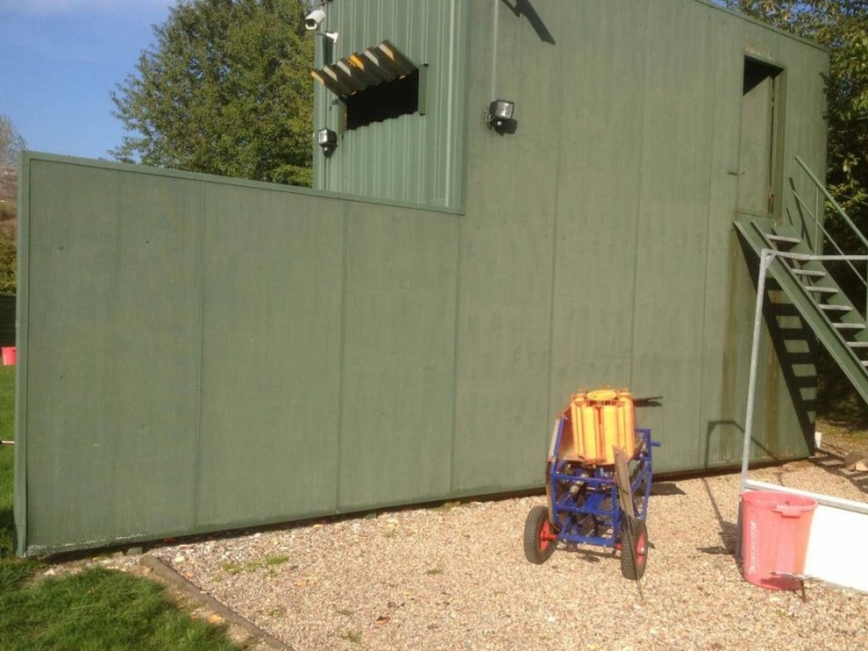 akoestisch scherm tbv schietbaan