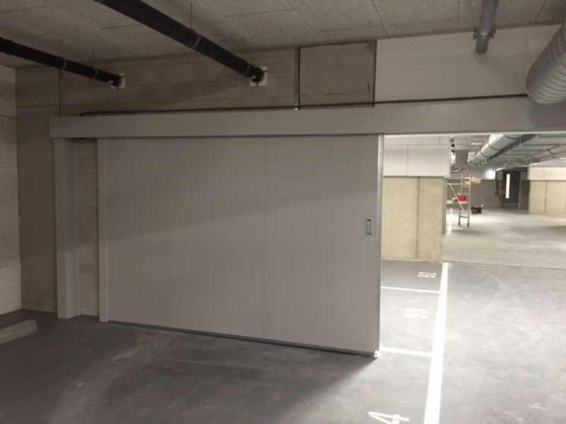 Brandschuifdeur voor in parkeergarages