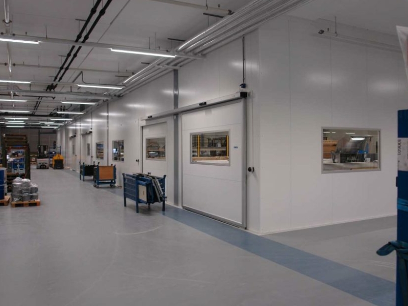 geluidswand voor staalafdeling