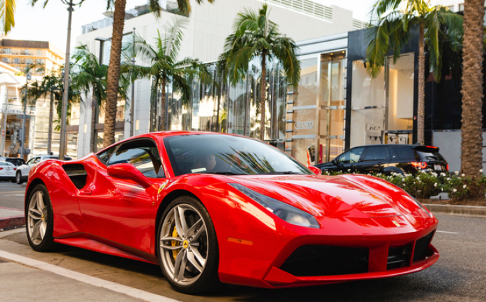 Ferrari F488 spider trouwauto huren