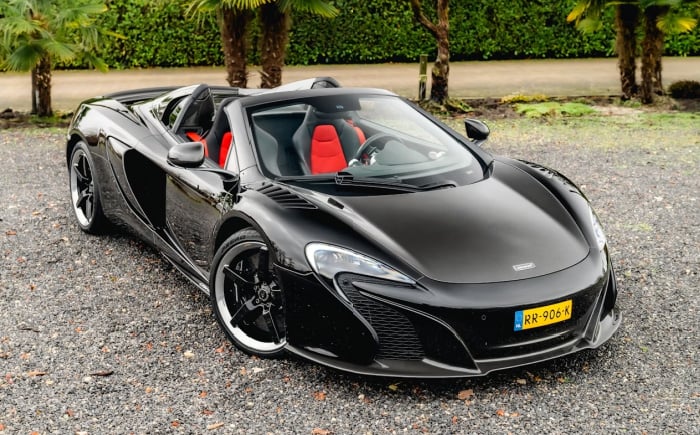 McLaren 650S Spider trouwauto huren voor 1 dag