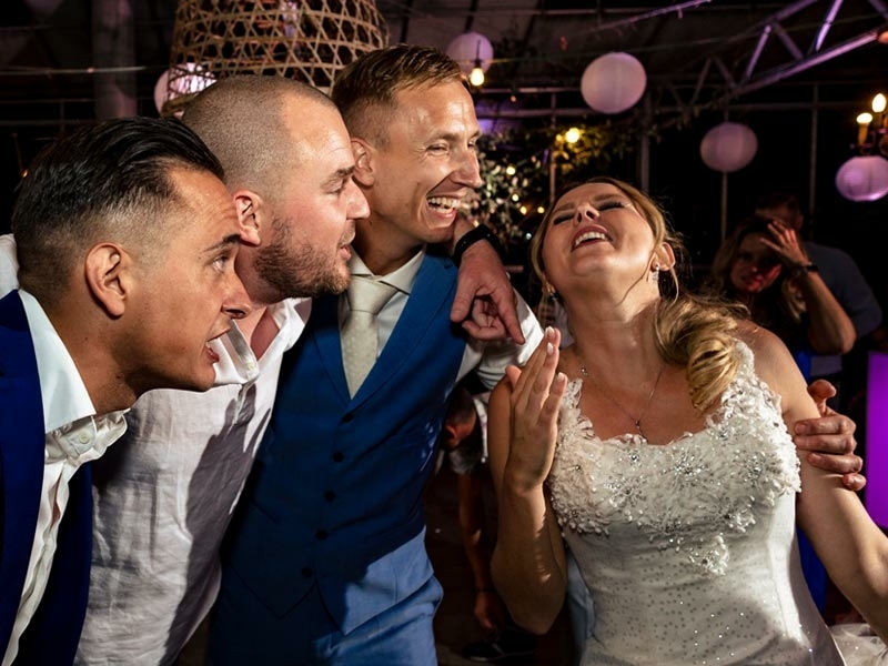 Bruiloft feest trouwfotograaf