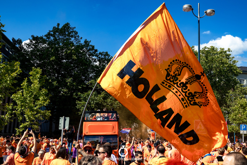 EK 2024 Dortmund Nederland Engeland oranje vlag