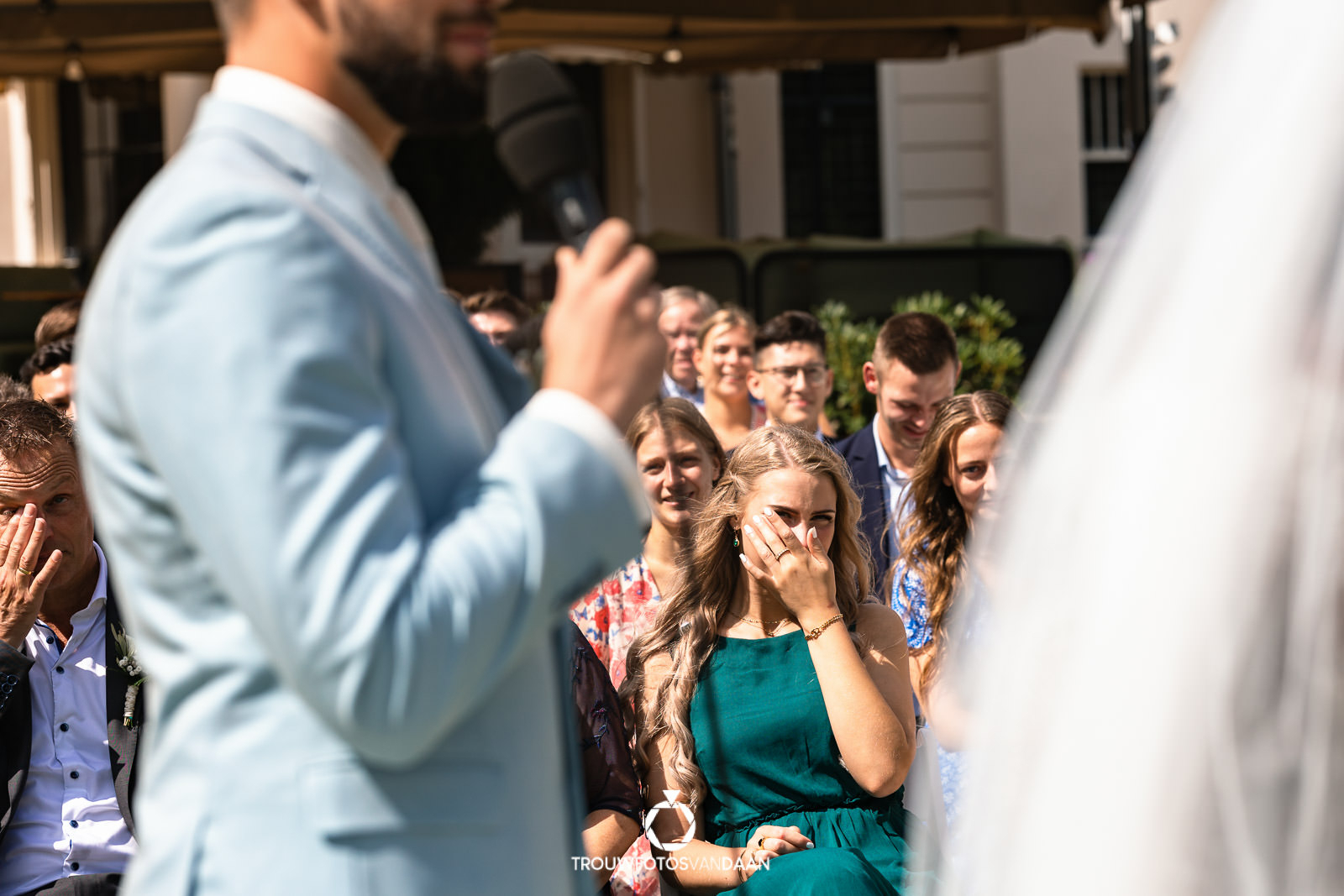 TrouwfotosvanDaan speech bruiloft bij Te Werve In Rijswijk