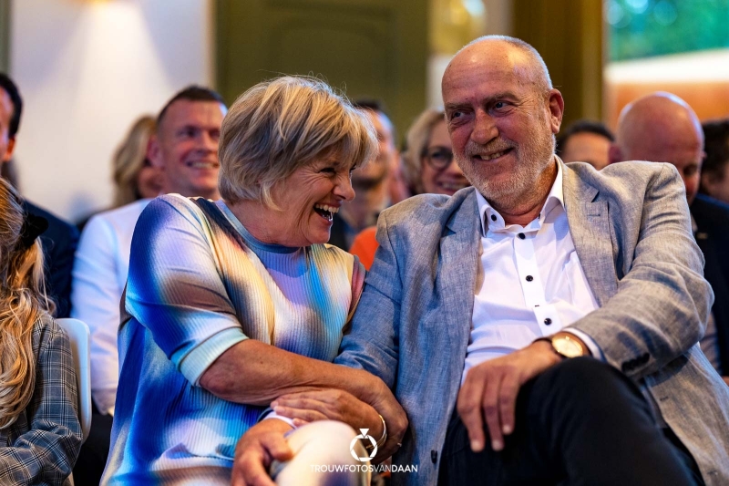 Dudok in het Park ceremonie ouders lachen