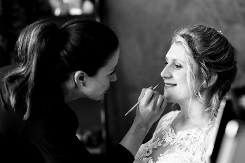 make up van de bruid in Roeselare