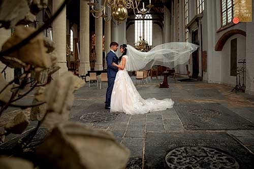 Bruidsfotograaf Daniel Vinke kerk