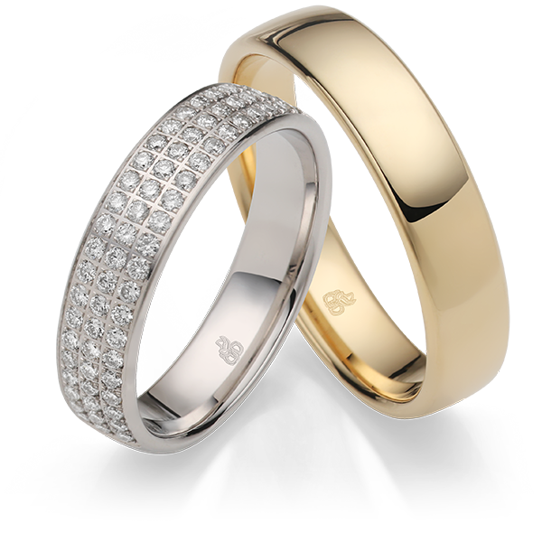 Trouwringen met diamant tijdloze schittering voor jullie liefde Trouwringen met diamant tijdloze schittering voor jullie liefde