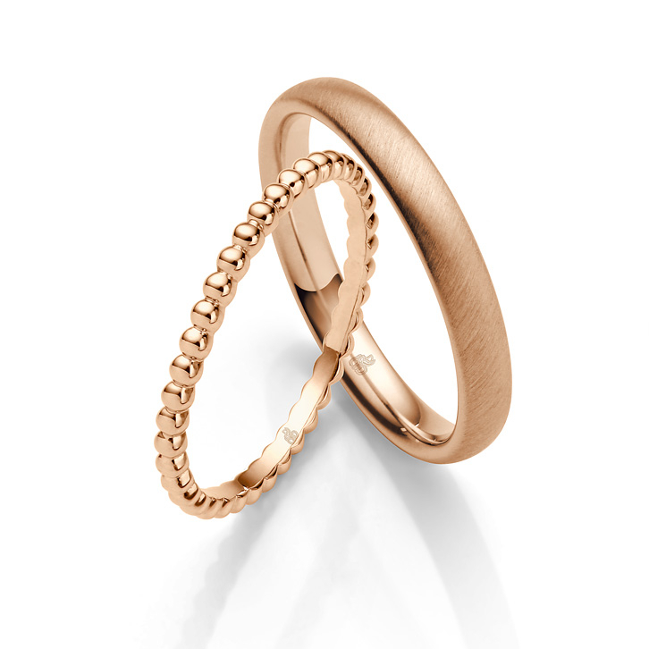 Trouwring rosé goud