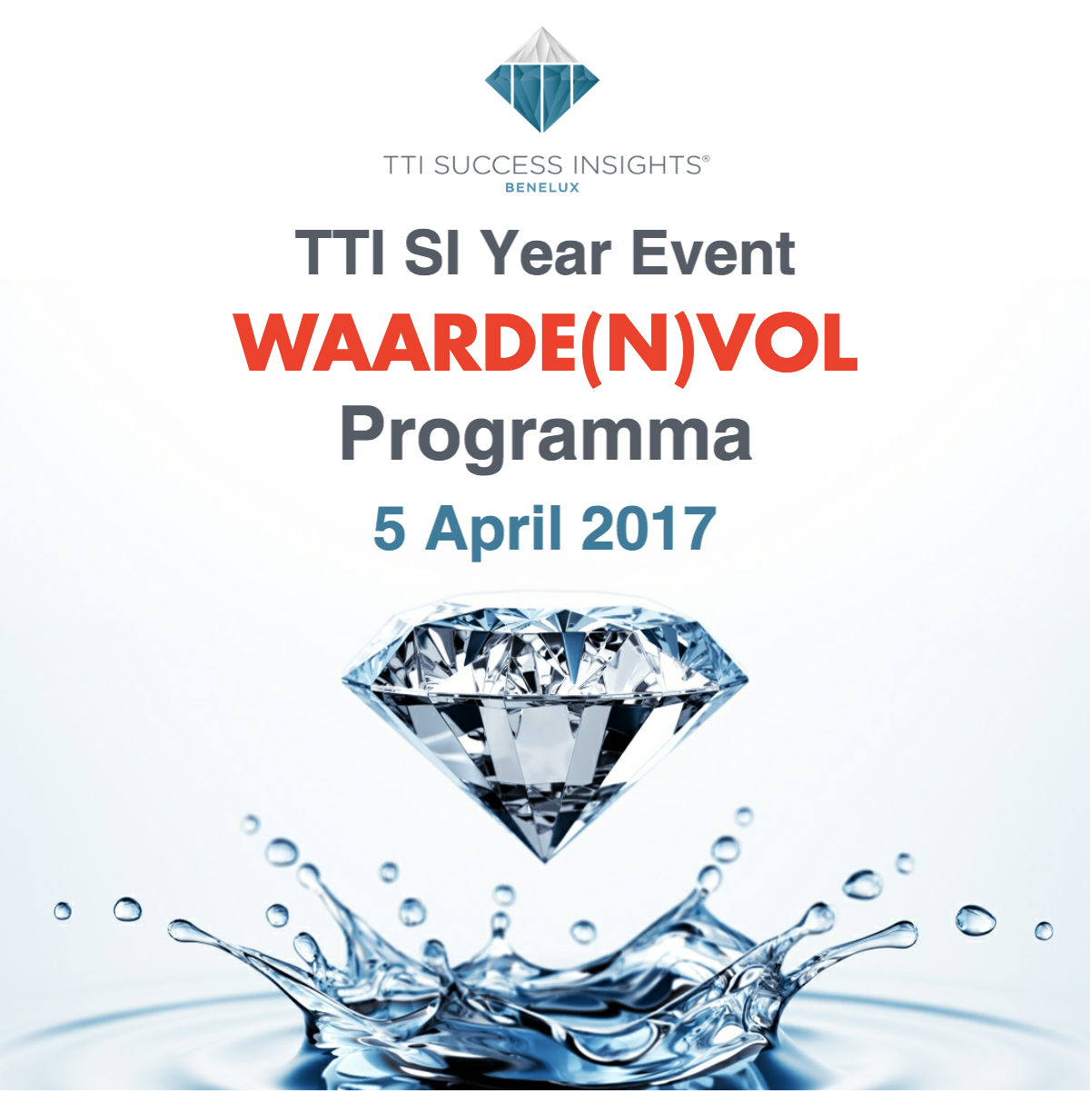 5 april 2017 - TTI SI Year Event: Waarde(n)vol