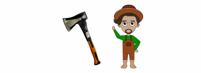 2 splijtbijl kloofbijl hak bijl