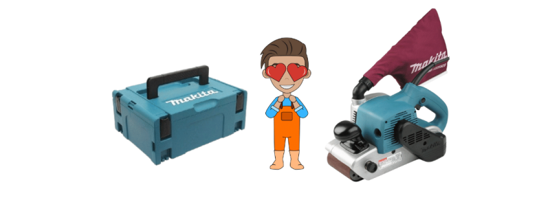 Makita 9403J bandschuurmachine voor professionals