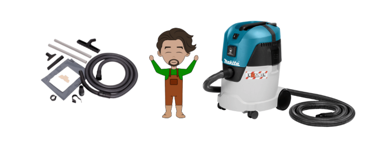 Makita VC2512L - Efficiëntie bouwstofzuiger