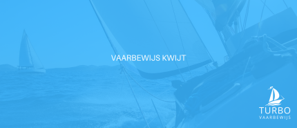 Vaarbewijs kwijt