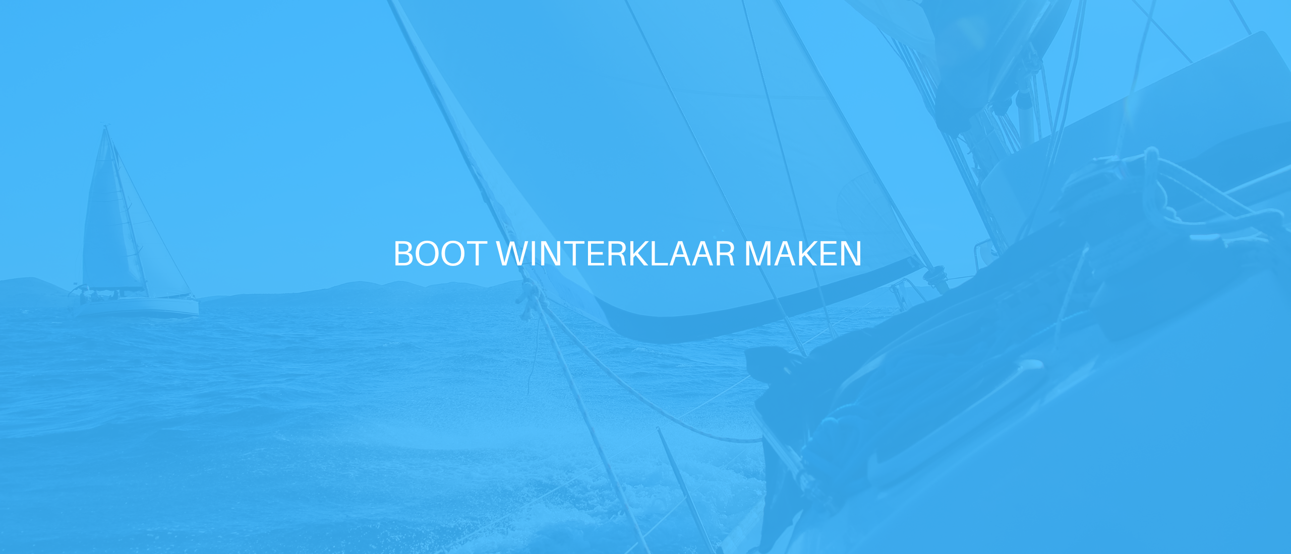 Boot winterklaar maken