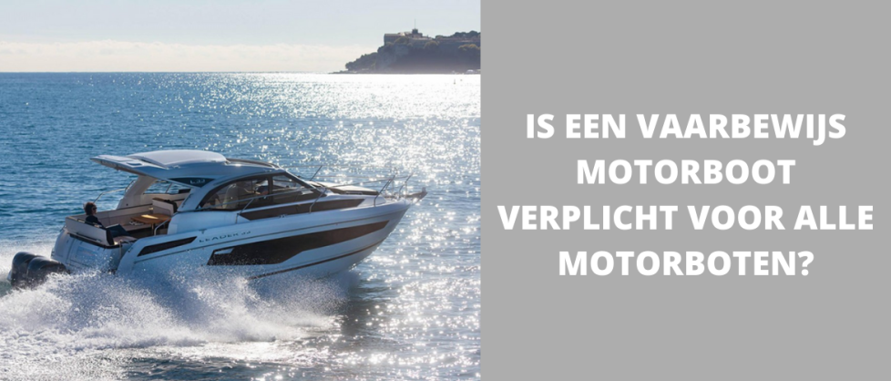 vaarbewijs voor motorboot