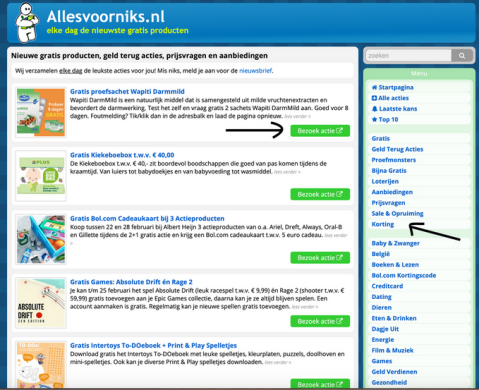 affiliate marketing voorbeeld allesvoorniks.nl - online geld verdienen