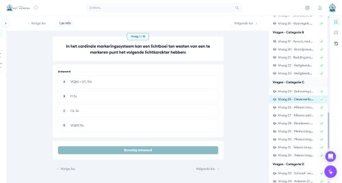 Afbeelding van toetsomgeving met CBR examenvragen