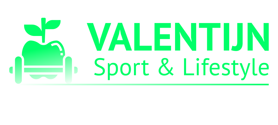 Valentijn sport en lifestyle gezonde sportende appel logo