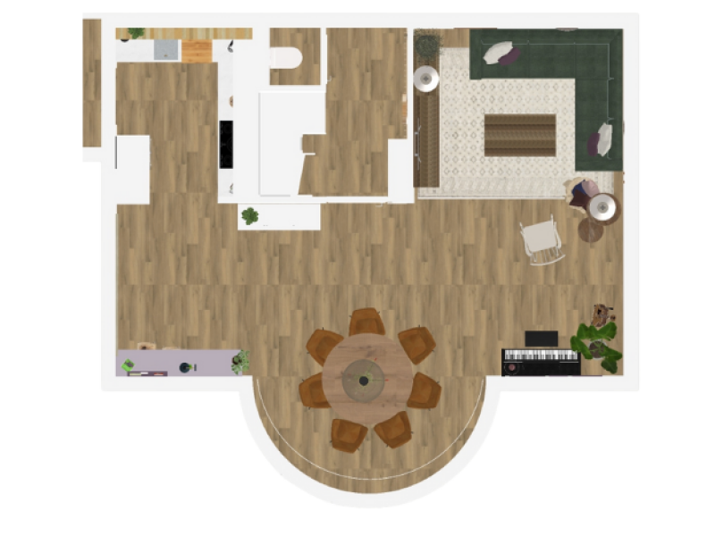 Plattegrond interieur vrijstaande woning enschede