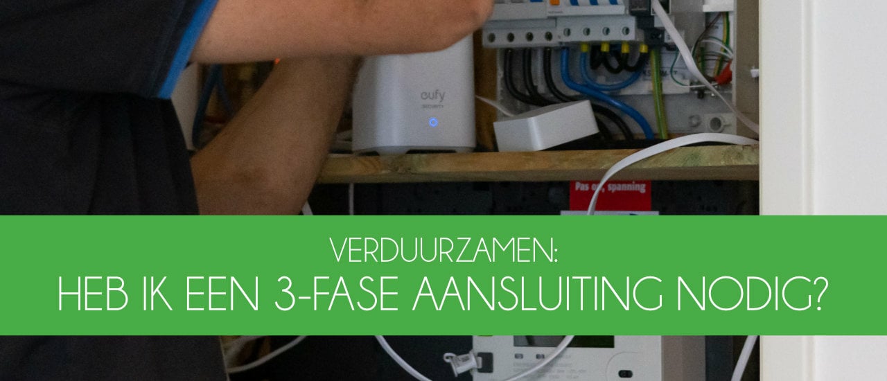 Het verschil tussen een 1-fase en 3-fase aansluiting