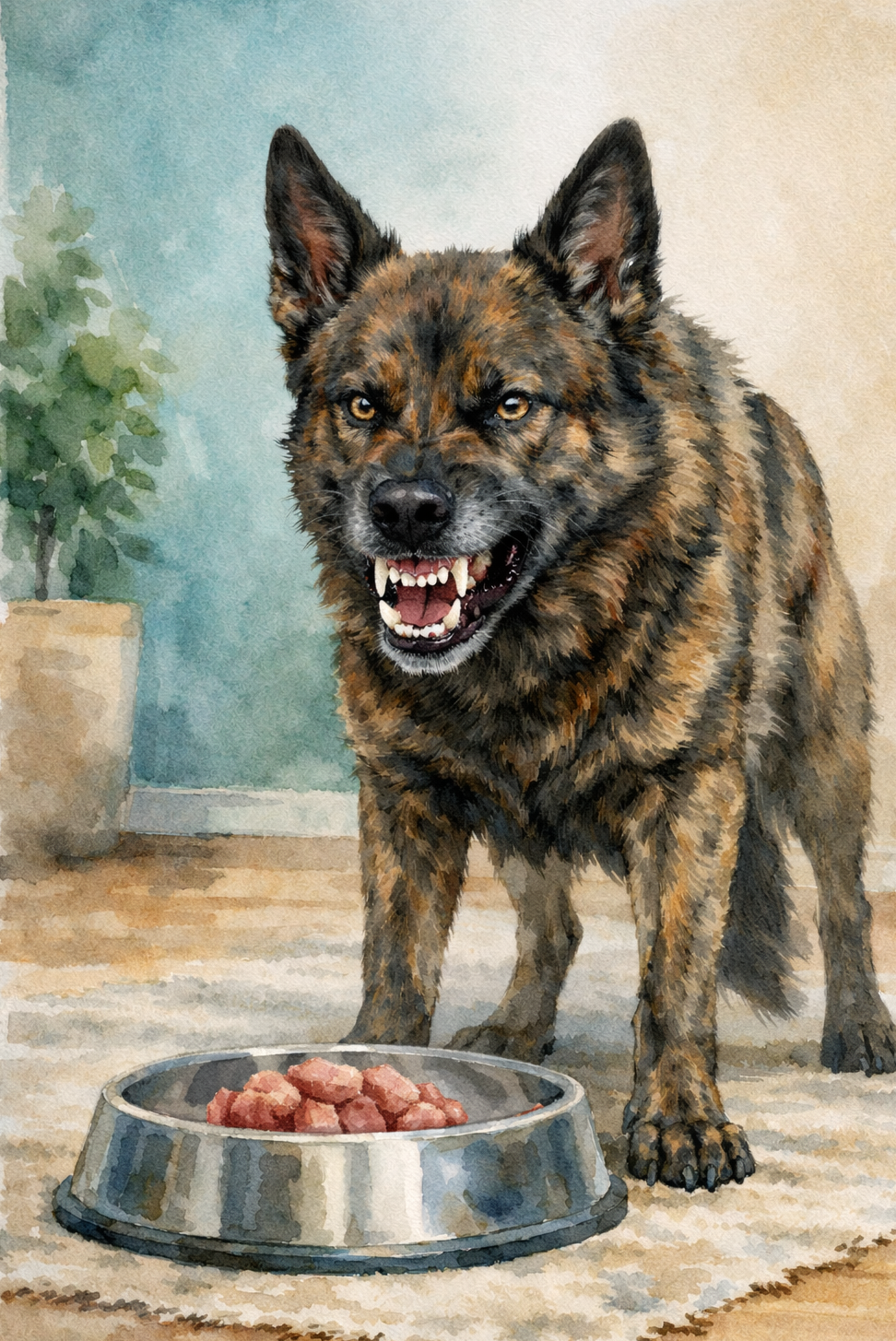 bezitsagressie voerbak