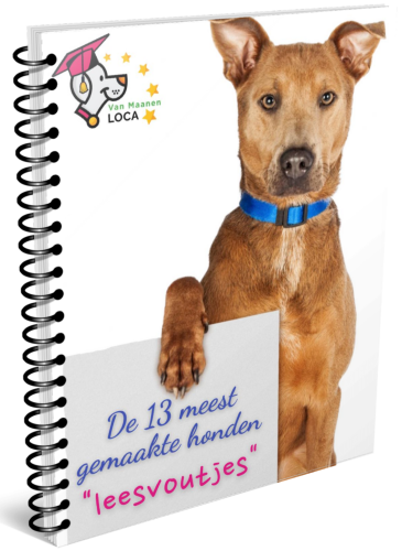 Cover van het gratis e-book De 13 meest gemaakte hondenleesfoutjes