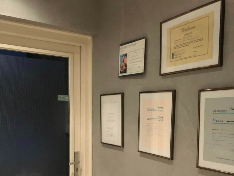 Van Neer Schilderwerken kantoor muur