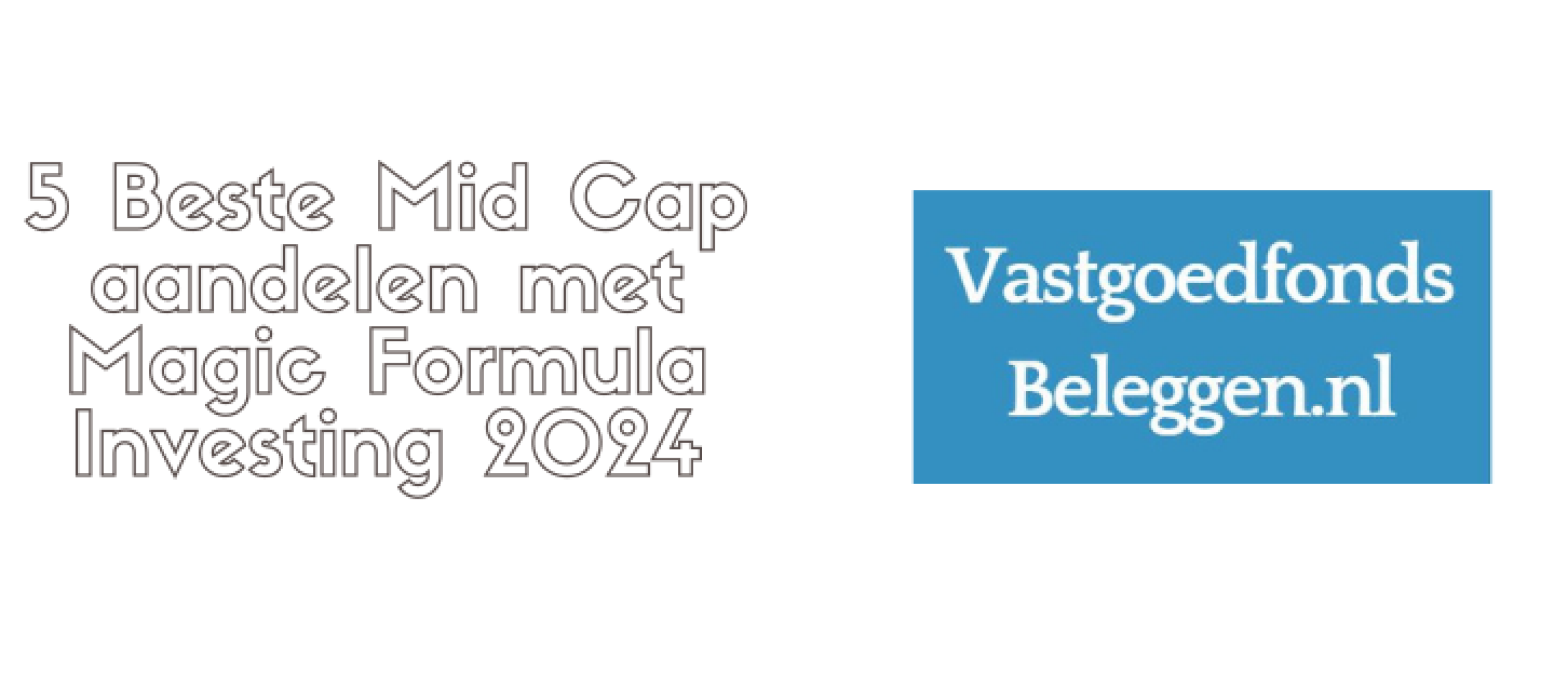 5 Beste Mid Cap aandelen met Magic Formula Investing 2024