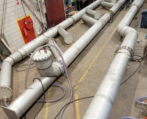 Druktest RVS leiding