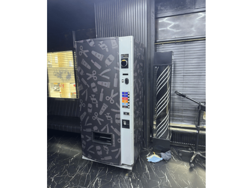 Gepersonaliseerde vending automaat voor de kapper