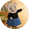 Muis Beija wijst aan