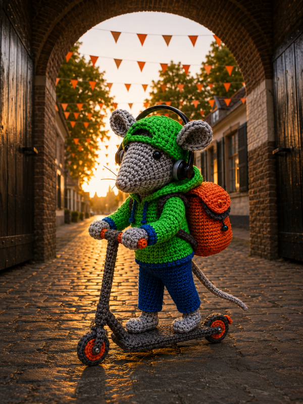 Muis Milo met de Step Muis Milo met de Step